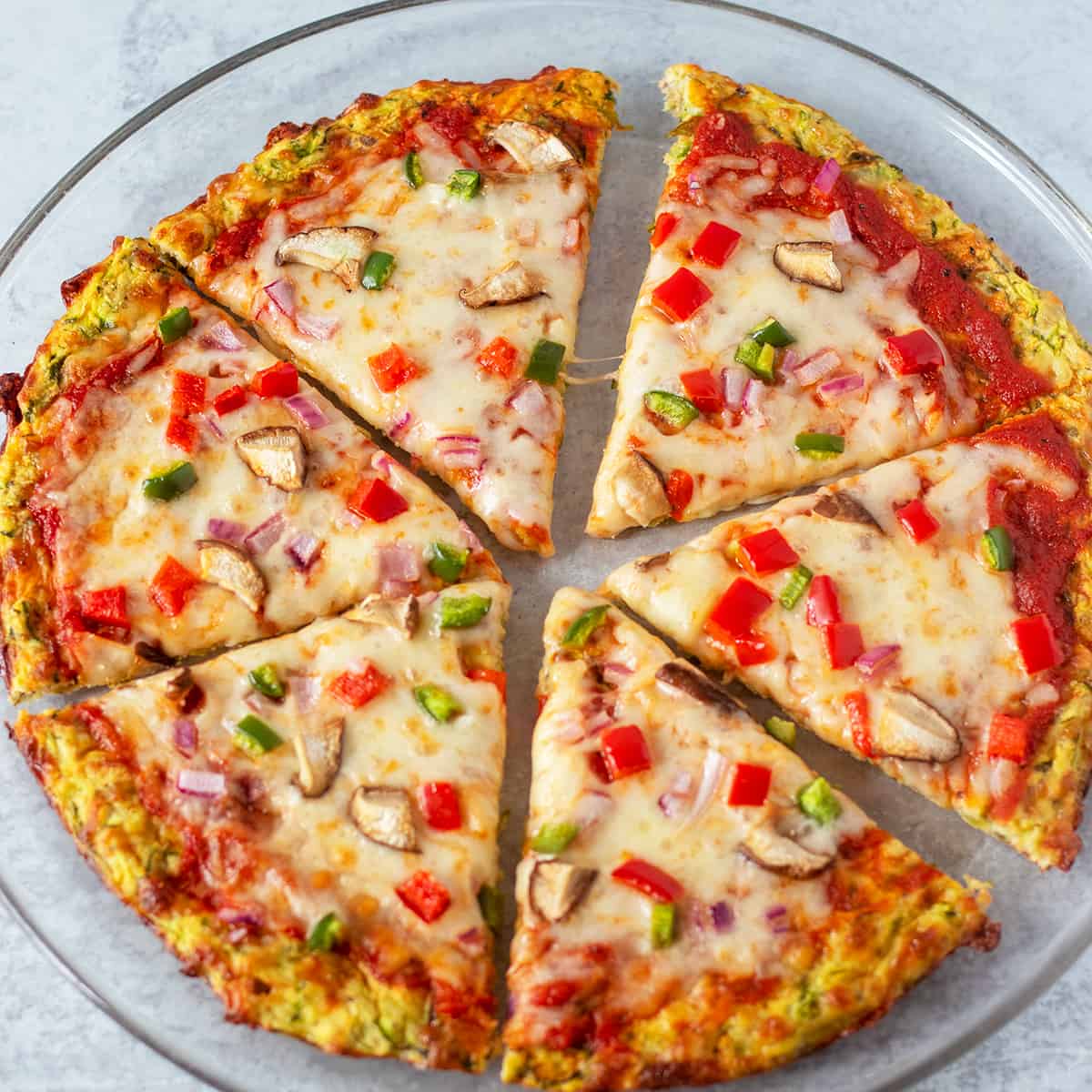 Zucchini Pizza Crust (GlutenFree, LowCarb) Apples for CJ