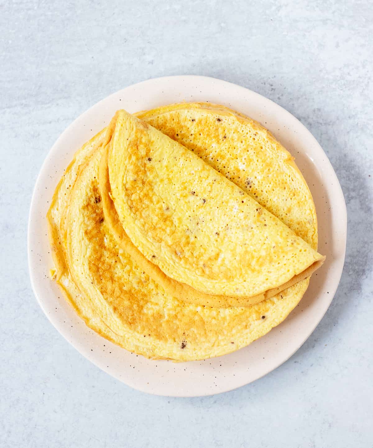 egg wraps on a white plate