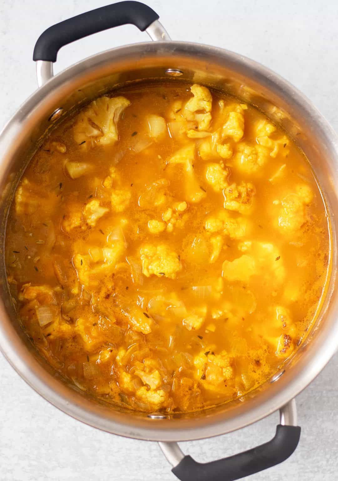 Roasted Cauliflower Soup (Vegan, Gluten Free) Apples for CJ