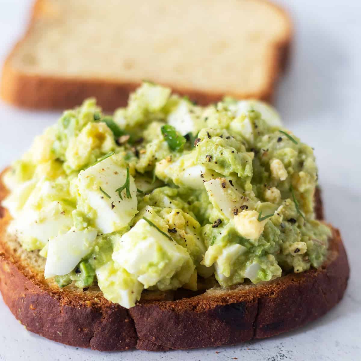 Avocado Egg Salad (Dairy Free, Mayo Free) Apples for CJ