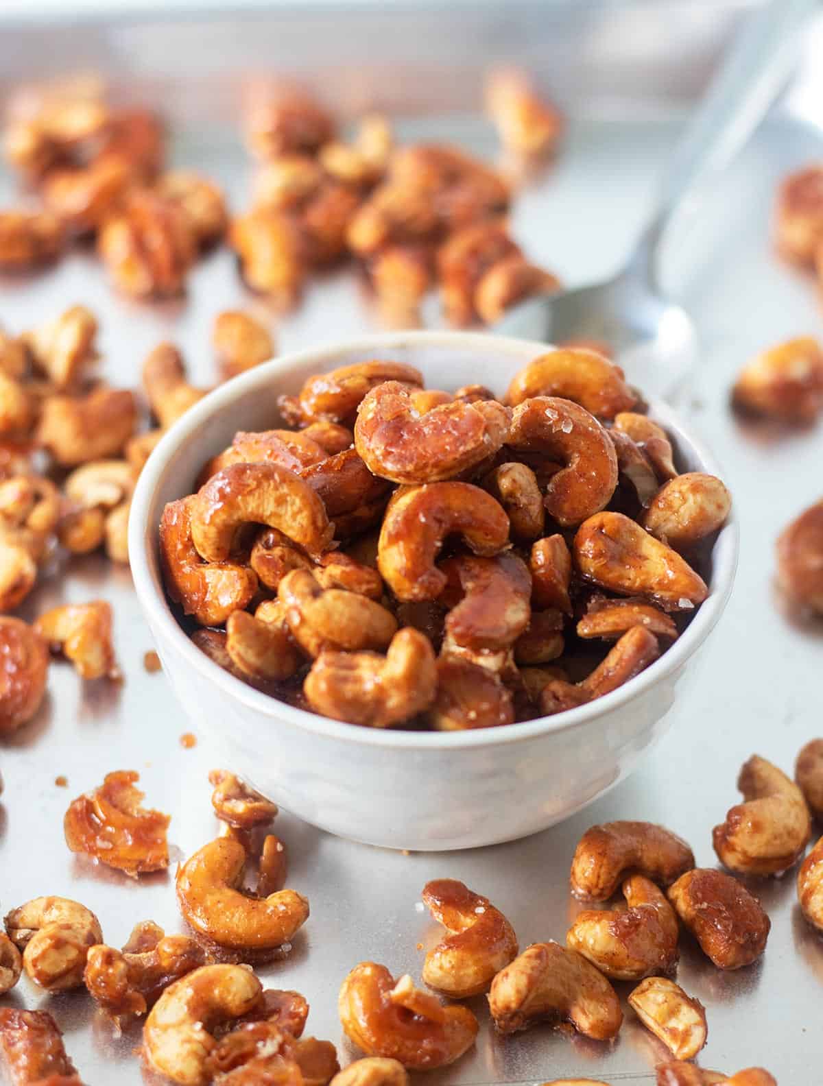 Honey Roasted Cashews (Easy, 4 ingredients) - Apples for CJ