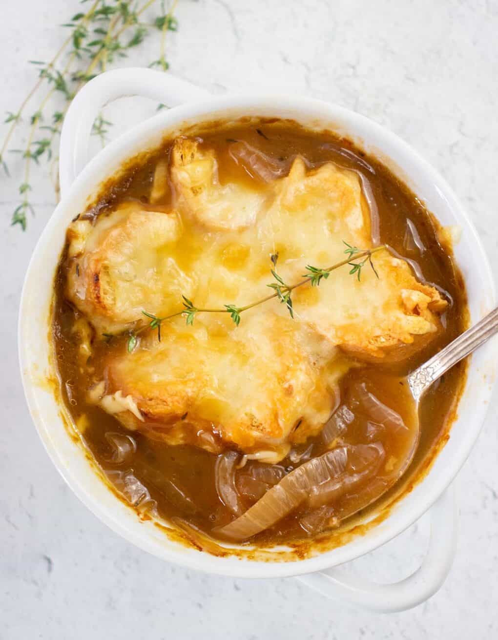 Vegetarian French Onion Soup (Slow Cooker) Apples for CJ