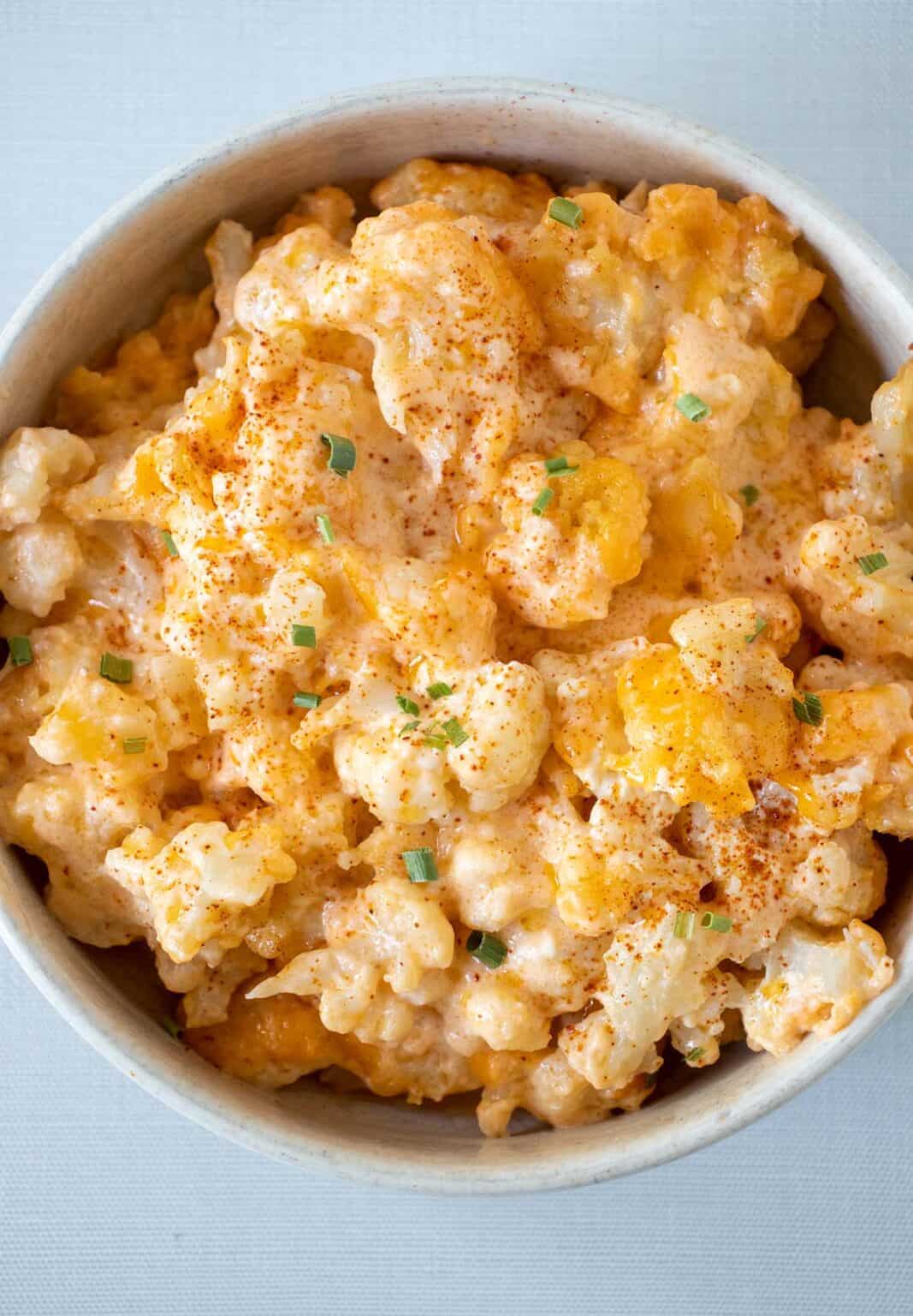 Keto Cauliflower Mac and Cheese - Apples for CJ